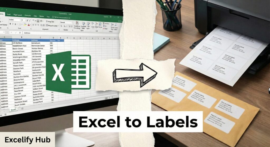 Printing address labels from Excel using Word Mail Merge